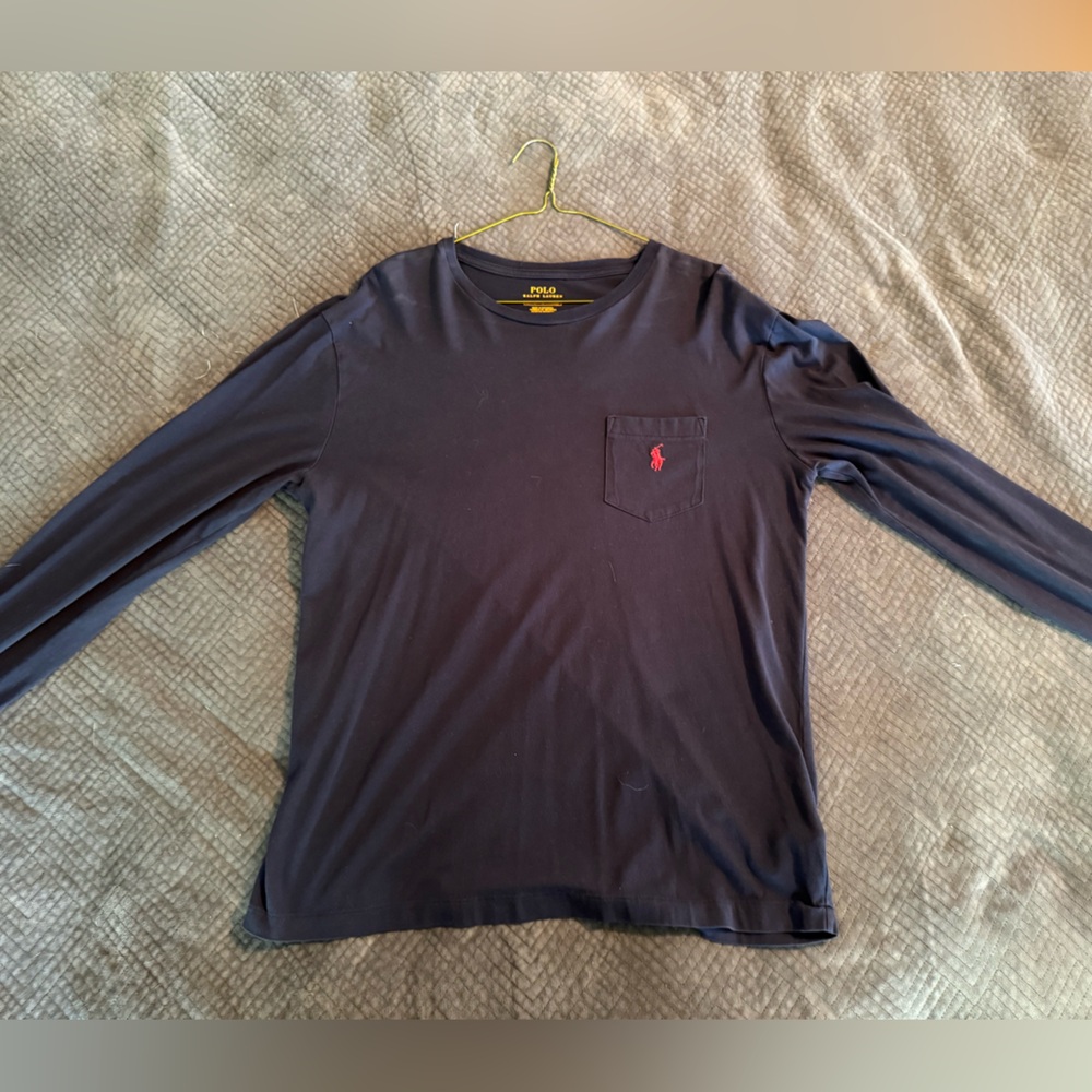 Polo by Ralph Lauren Dark Blue V-Neck Shirt